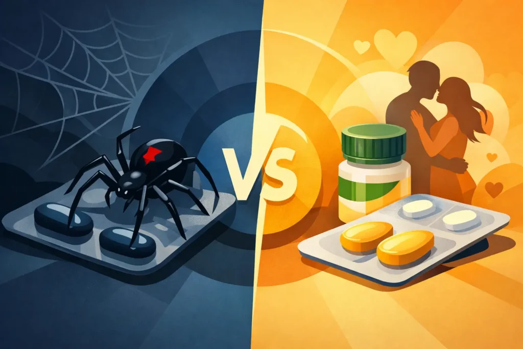 Crna udovica vs Cialis: što trebate znati